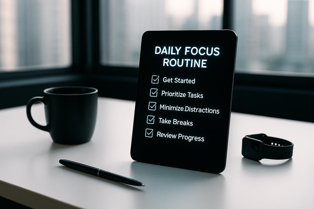 Daily Focus Routine Checklist for Busy Professionals
